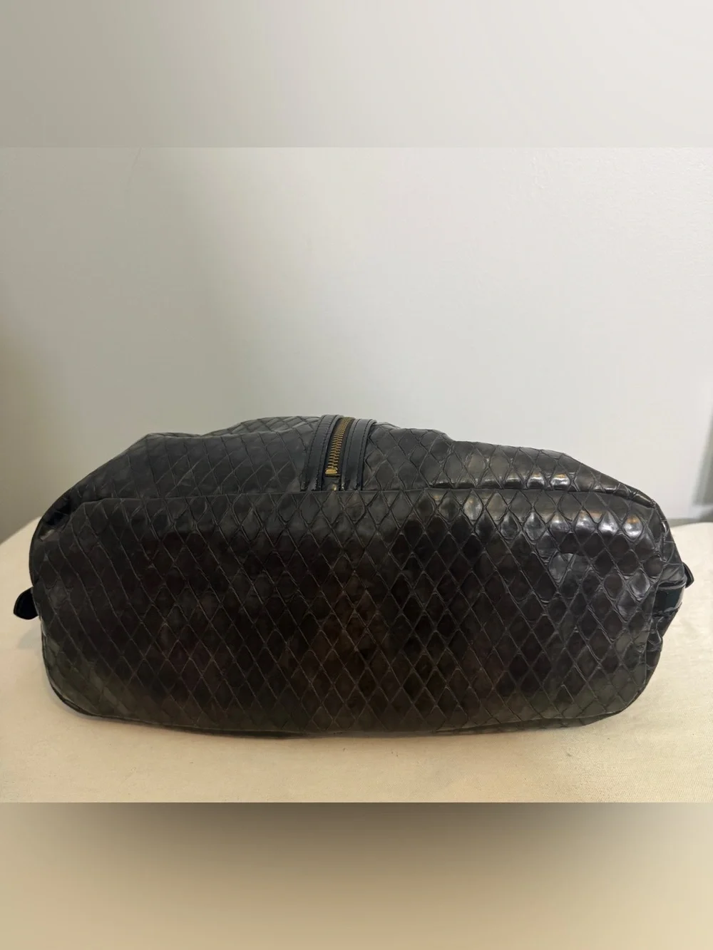 Goldenbleu Hobo Shoulder Bag Black Patent Leather Diamond Quilted Y2K